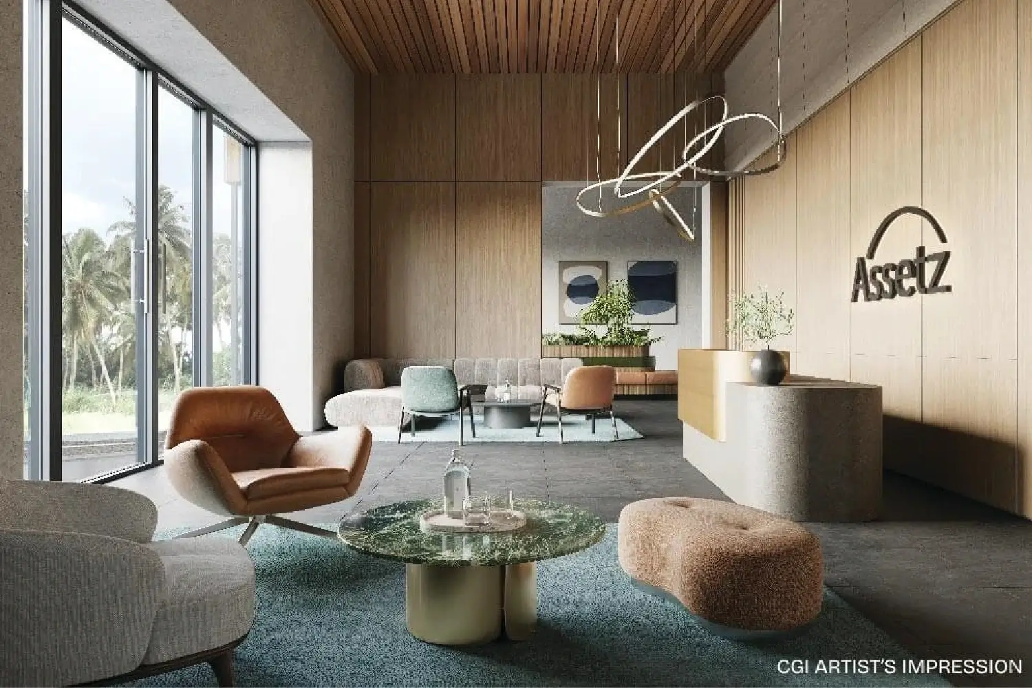 Arrival lounge — CGI artist's impression